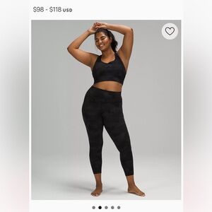 Lululemon Align High Rise Pant (25”) - Heritage 365 Camo Deep Coal Multi